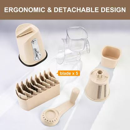 Rotary Cheese Grater & Vegetable Slicer